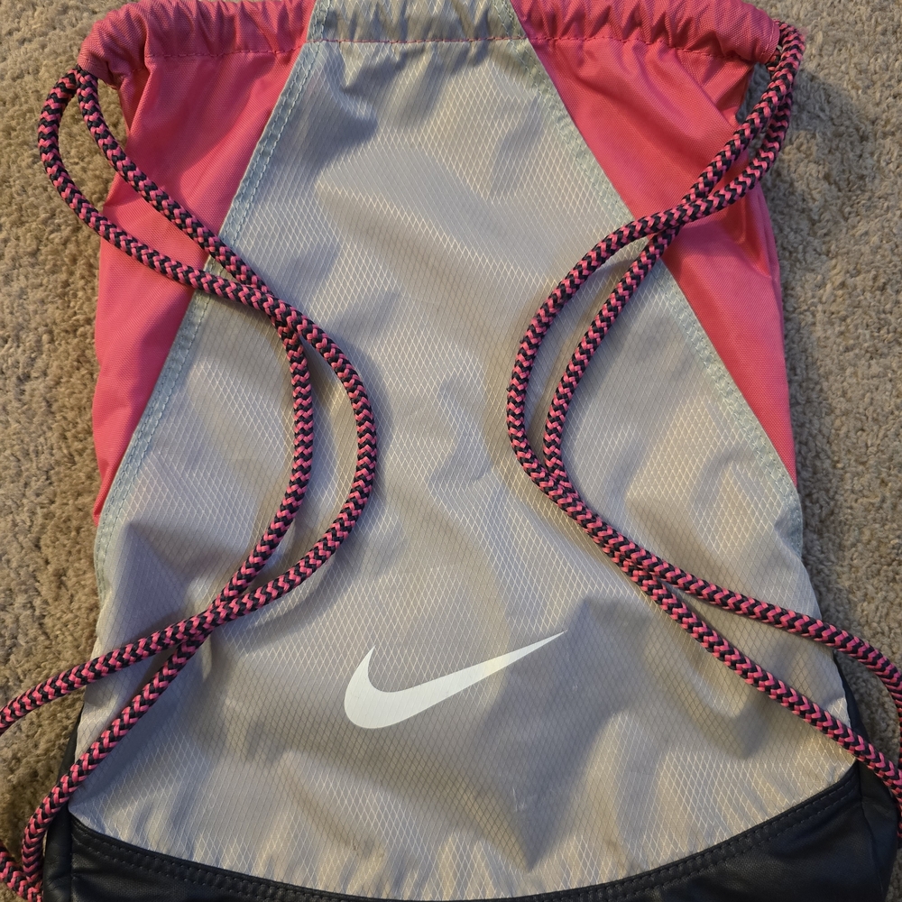 Nike Drawstring Backpack Lightweight Gym Bag Travel Sports Festival
